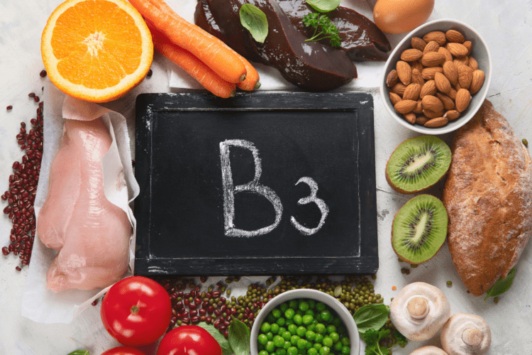 Niacin supplement benefits: supports cholesterol management, skin health, energy, cognitive function, and digestive health.