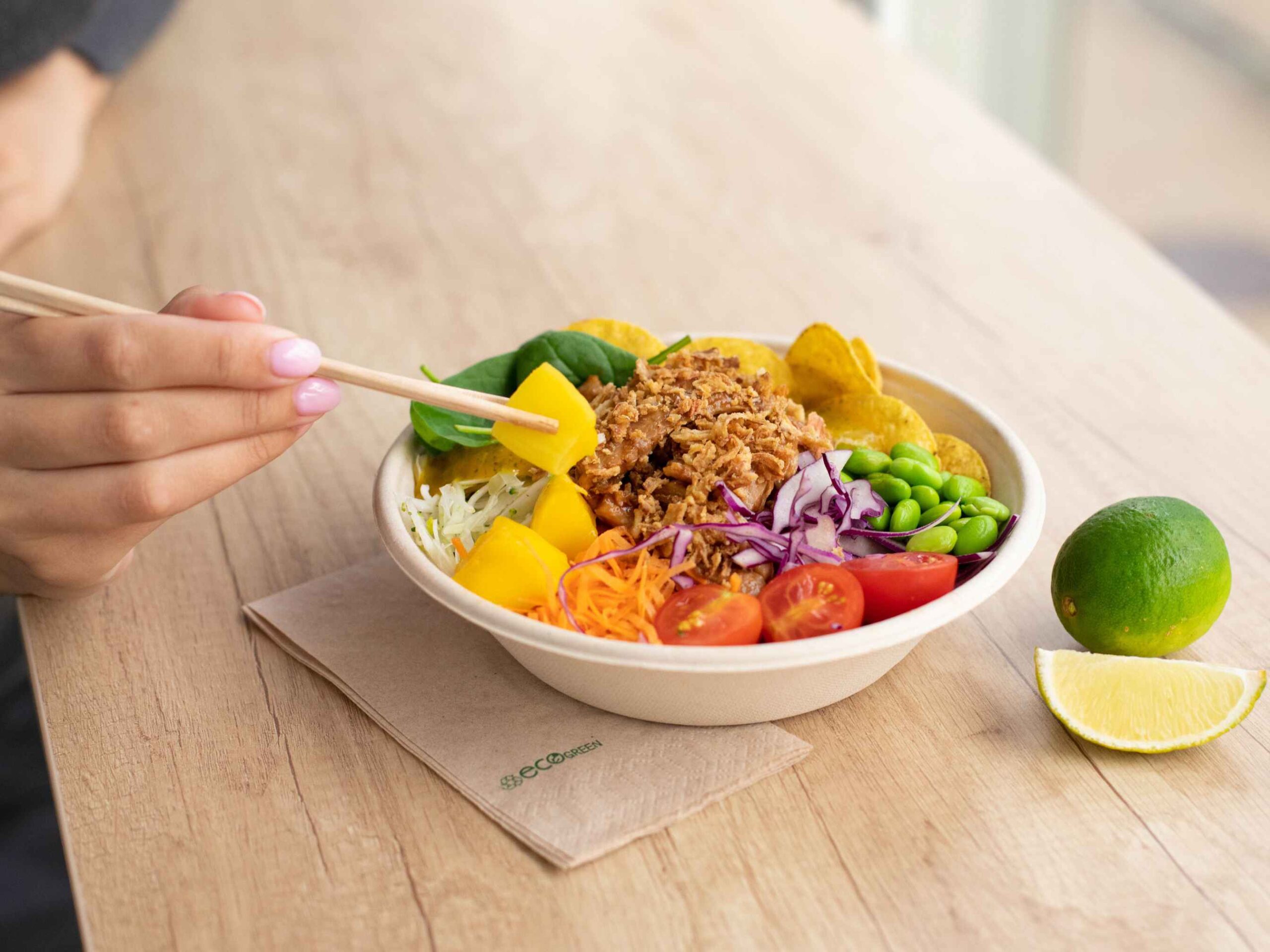 Healthy circadian eating concept showing a plate
