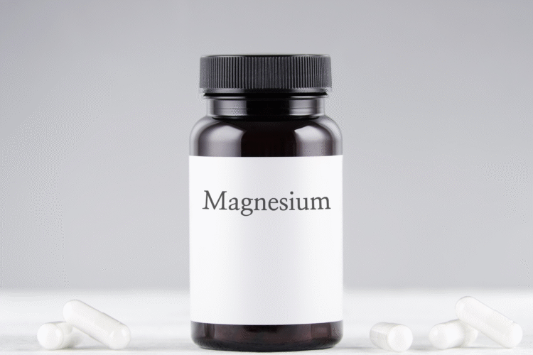 Magnesium-rich foods like almonds and spinach supporting natural sleep and muscle health.