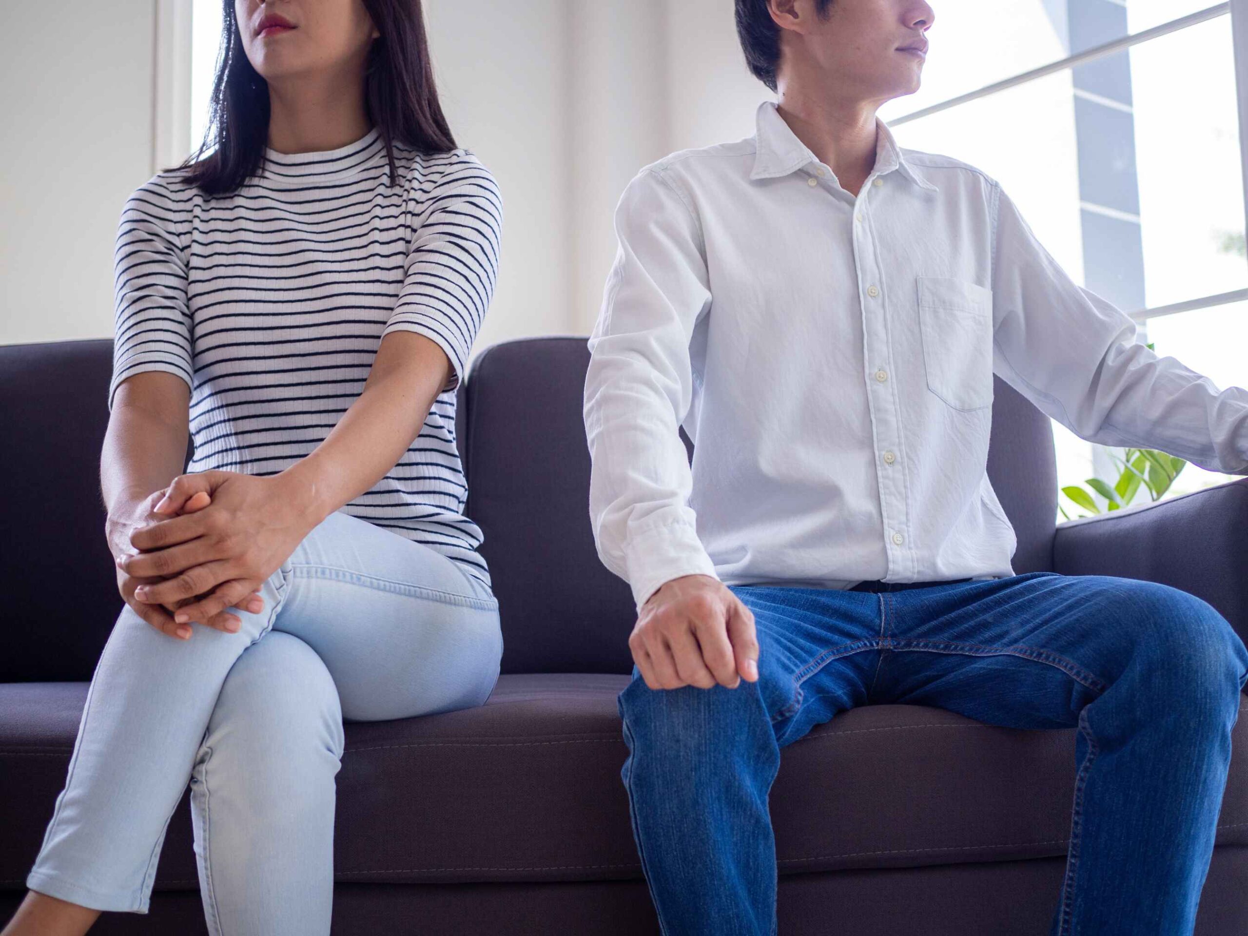 Couple experiencing low libido and emotional disconnect in their relationship.