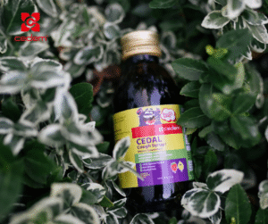 CEDAL® natural cough syrup for immunity and cough relief – 150ml lemon and strawberry flavor bottle