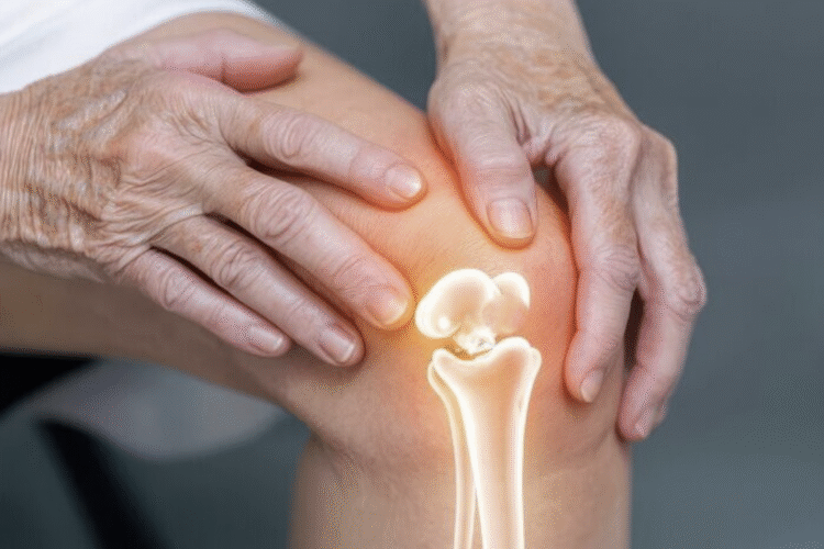 Knee joint pain relief with VitaCed Osteo Max effervescent tablets